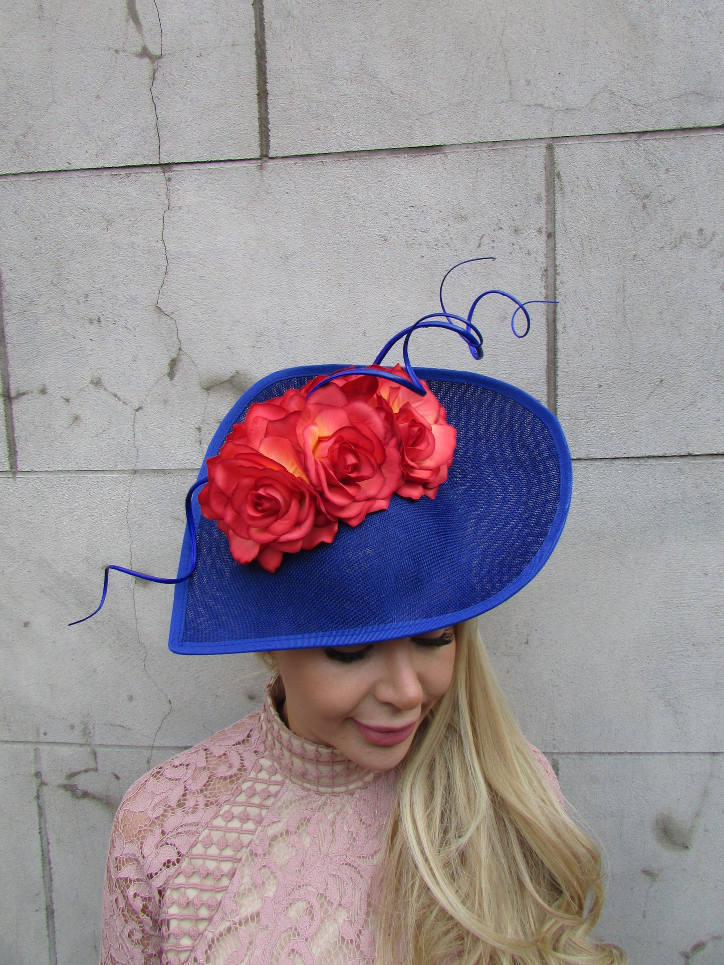 Royal Blue & Burnt Orange Large Hatinator